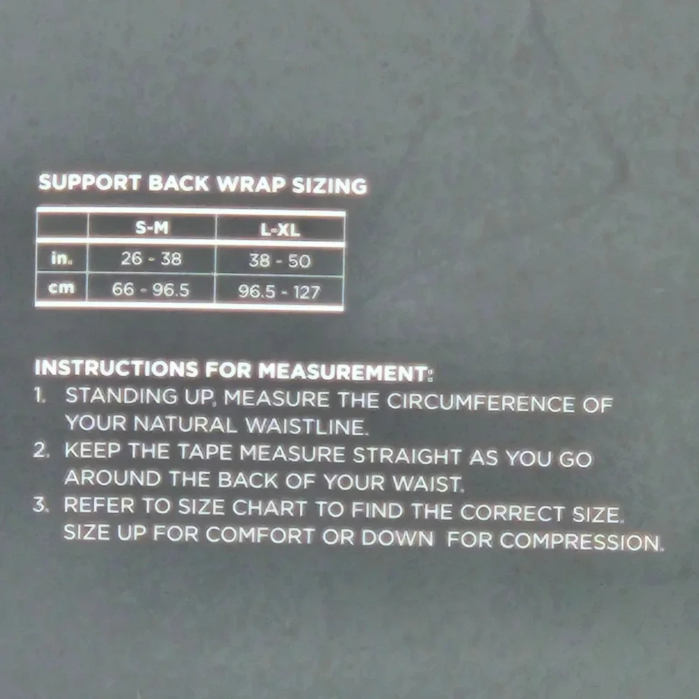 Tommie Copper Sport Support Back Wrap Small Medium Copper Infused‎ Anti Odor